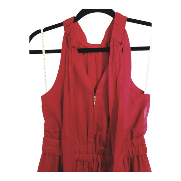 Lilly Pulitzer Marleen Cotton Silk Halter Midi Dress Poinsettia Red Nwt Size 2 - Picture 9 of 16